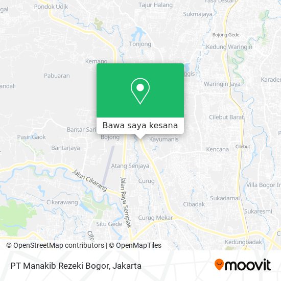 Peta PT Manakib Rezeki Bogor