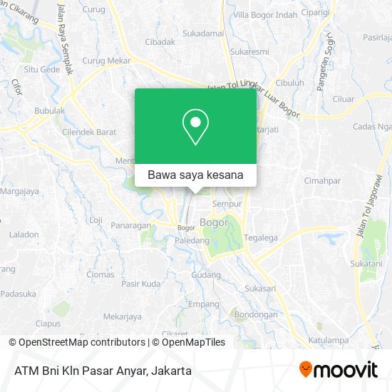Peta ATM Bni Kln Pasar Anyar