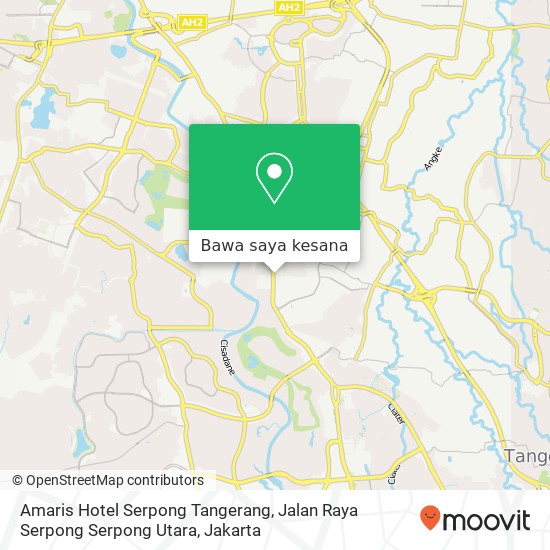 Peta Amaris Hotel Serpong Tangerang, Jalan Raya Serpong Serpong Utara