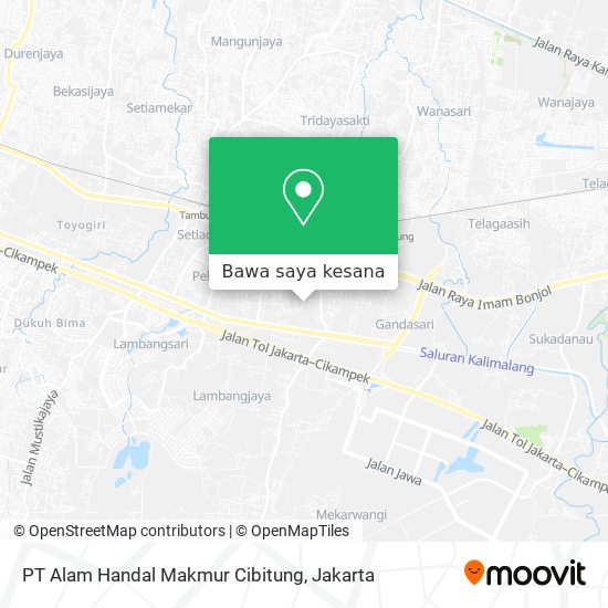 Peta PT Alam Handal Makmur Cibitung