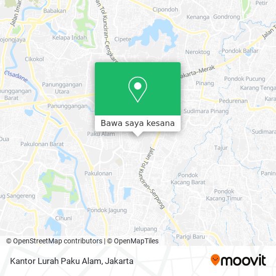Peta Kantor Lurah Paku Alam