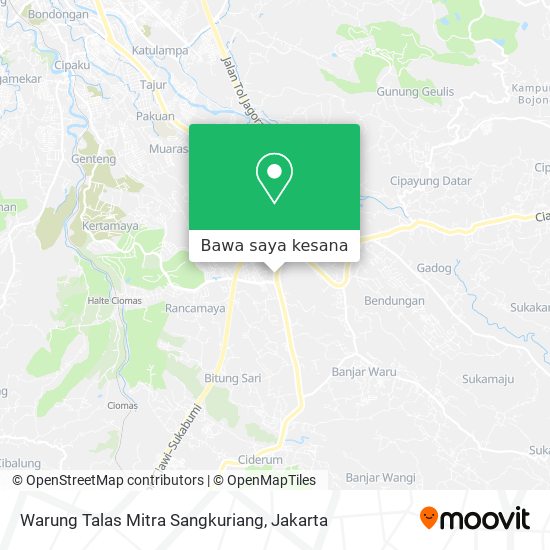 Peta Warung Talas Mitra Sangkuriang