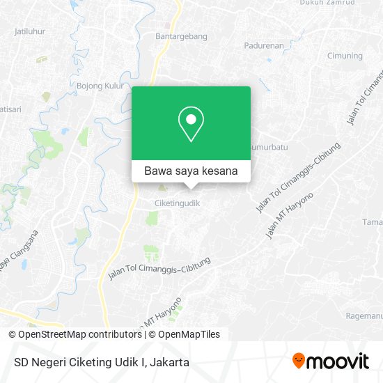 Peta SD Negeri Ciketing Udik I