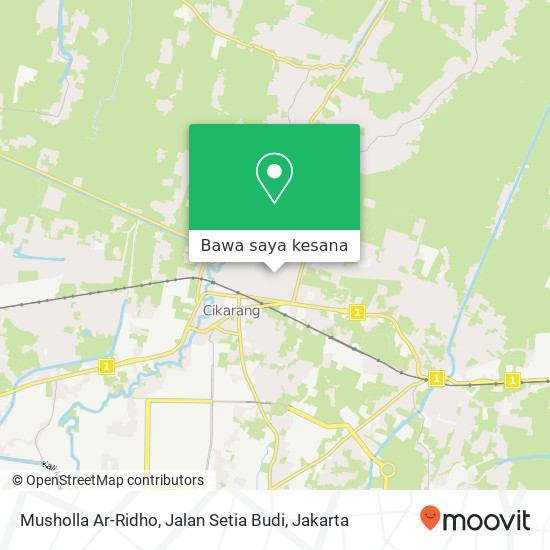 Peta Musholla Ar-Ridho, Jalan Setia Budi