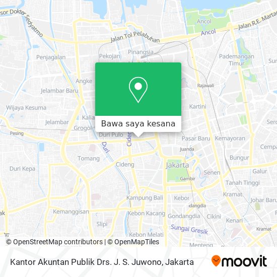 Peta Kantor Akuntan Publik Drs. J. S. Juwono