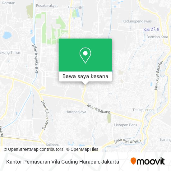 Peta Kantor Pemasaran Vila Gading Harapan