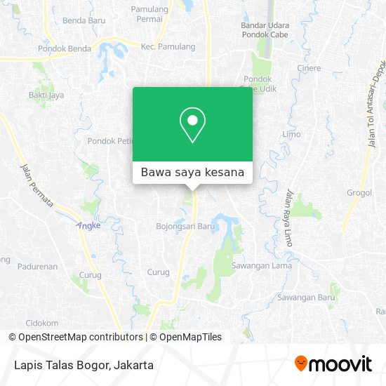 Peta Lapis Talas Bogor