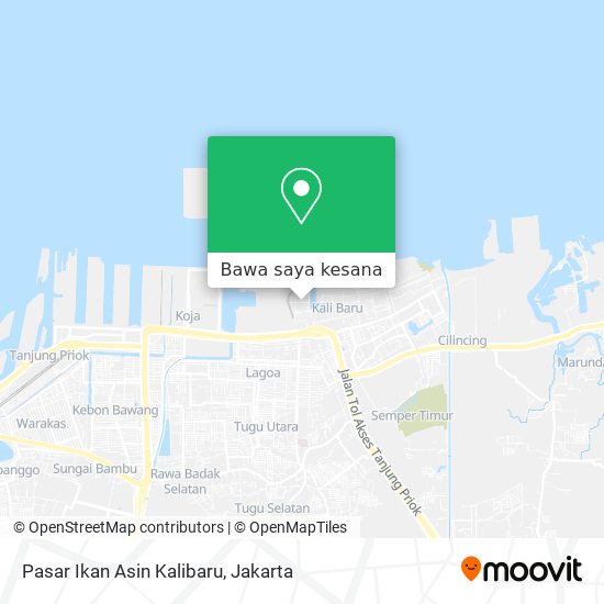 Peta Pasar Ikan Asin Kalibaru