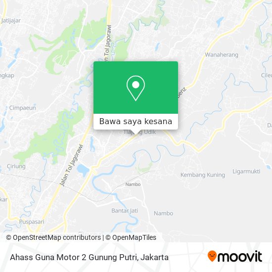 Peta Ahass Guna Motor 2 Gunung Putri