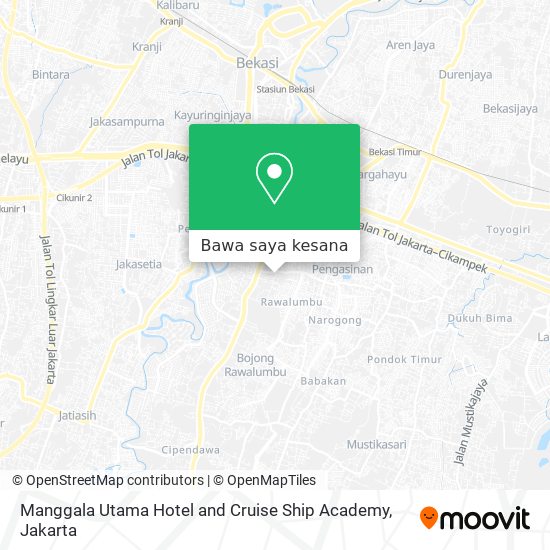 Peta Manggala Utama Hotel and Cruise Ship Academy