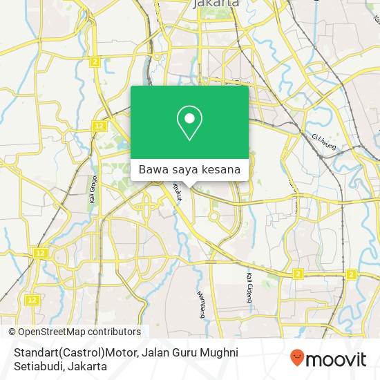 Peta Standart(Castrol)Motor, Jalan Guru Mughni Setiabudi