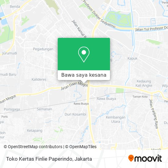 Peta Toko Kertas Finlie Paperindo