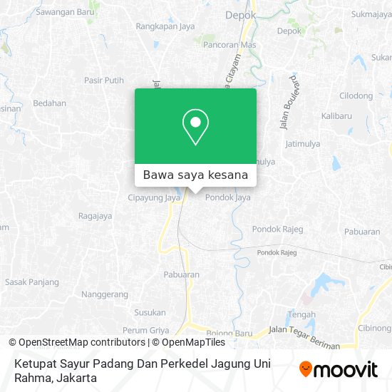 Peta Ketupat Sayur Padang Dan Perkedel Jagung Uni Rahma