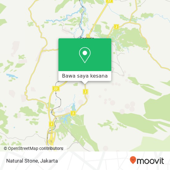 Peta Natural Stone, Jalan Raya Bogor Sukabumi
