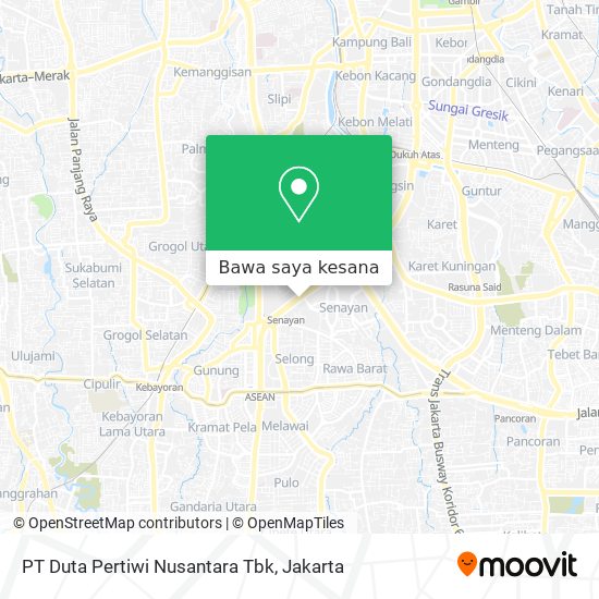 Peta PT Duta Pertiwi Nusantara Tbk