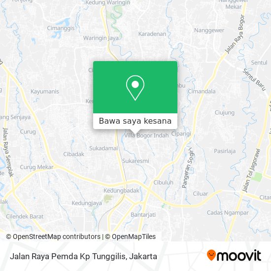 Peta Jalan Raya Pemda Kp Tunggilis