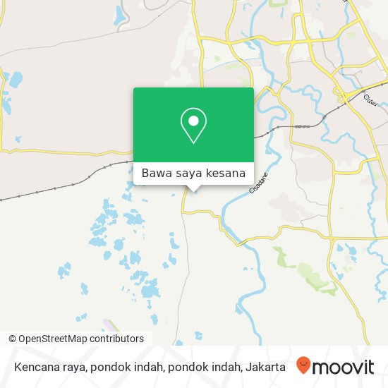 Peta Kencana raya, pondok indah, pondok indah