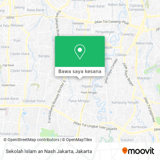 Peta Sekolah Islam an Nash Jakarta