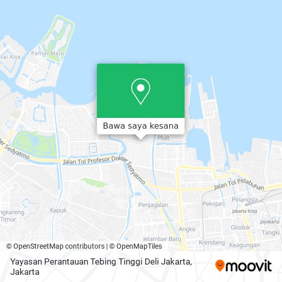 Peta Yayasan Perantauan Tebing Tinggi Deli Jakarta