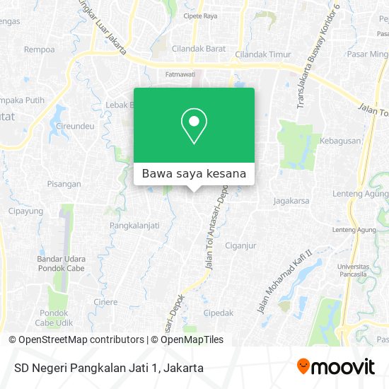 Peta SD Negeri Pangkalan Jati 1