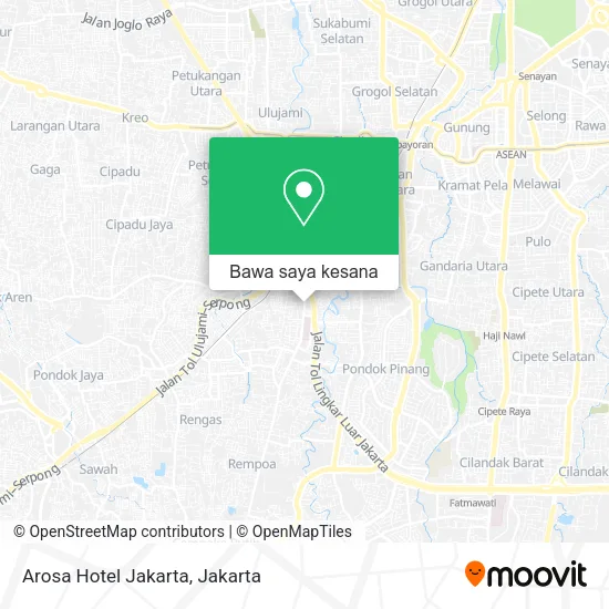 Peta Arosa Hotel Jakarta