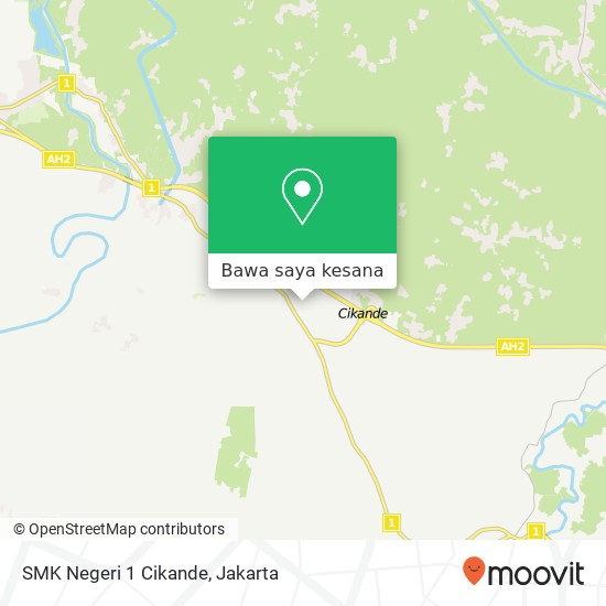 Peta SMK Negeri 1 Cikande, Jalan Lanud Gorda