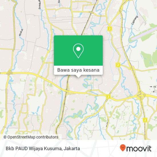 Peta Bkb PAUD Wijaya Kusuma, Pasar Minggu 12510