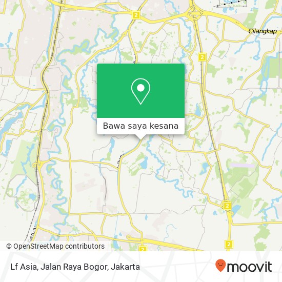 Peta Lf Asia, Jalan Raya Bogor