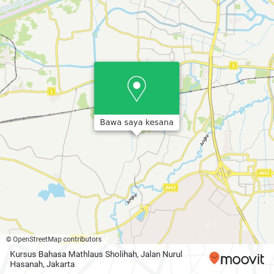 Peta Kursus Bahasa Mathlaus Sholihah, Jalan Nurul Hasanah