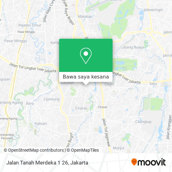 Peta Jalan Tanah Merdeka 1 26