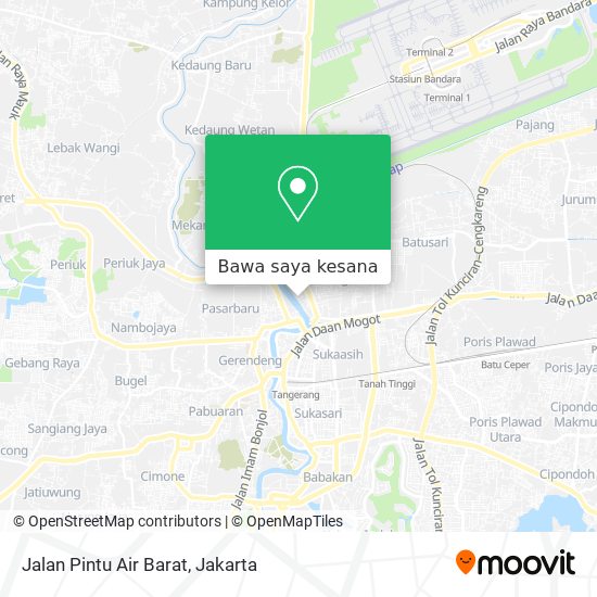 Peta Jalan Pintu Air Barat