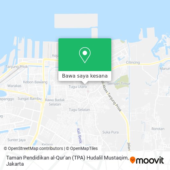 Peta Taman Pendidikan al-Qur'an (TPA) Hudalil Mustaqim