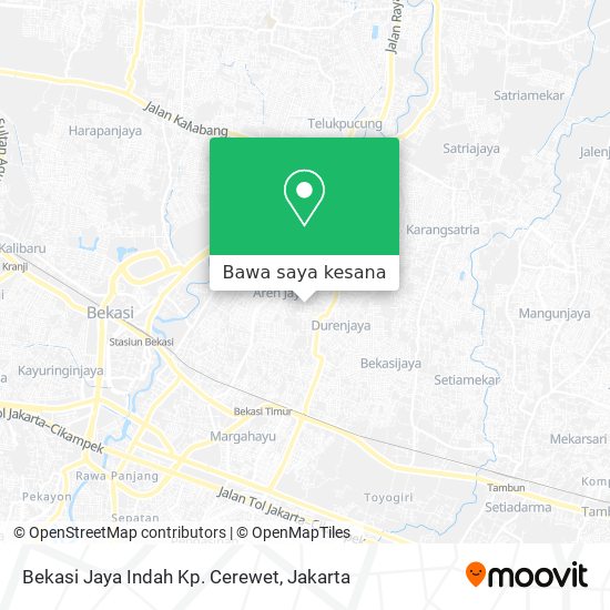 Peta Bekasi Jaya Indah Kp. Cerewet