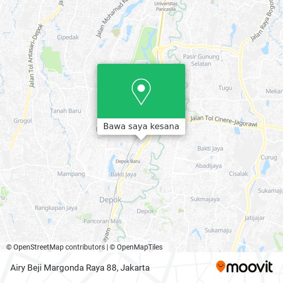 Peta Airy Beji Margonda Raya 88