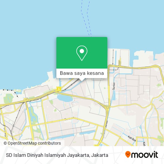 Peta SD Islam Diniyah Islamiyah Jayakarta