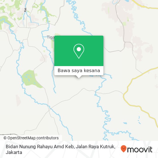 Peta Bidan Nunung Rahayu Amd Keb, Jalan Raya Kutruk