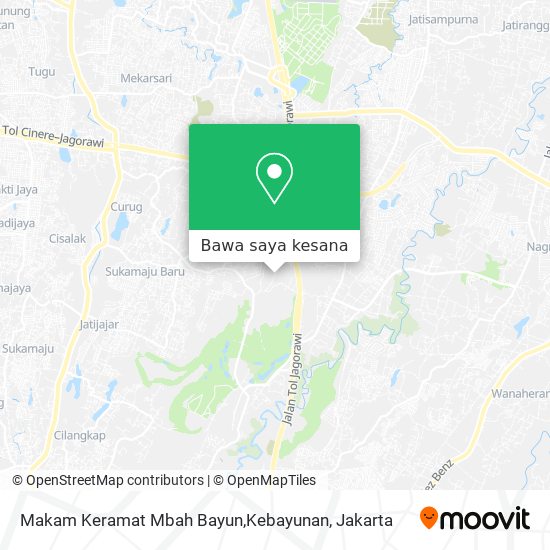 Peta Makam Keramat Mbah Bayun,Kebayunan