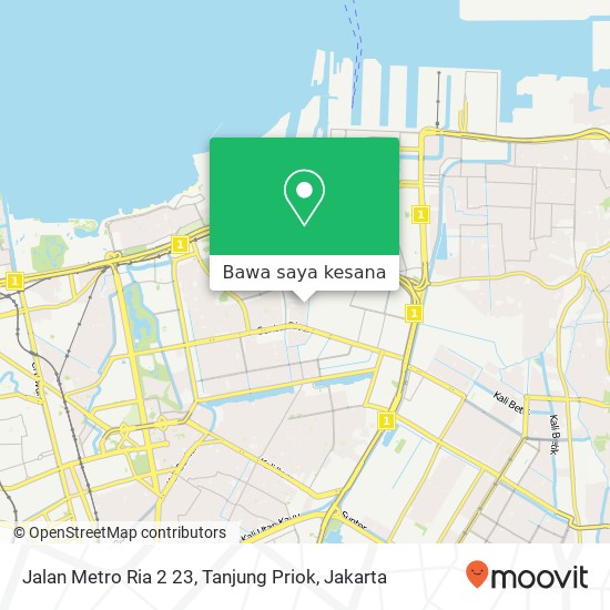 Peta Jalan Metro Ria 2 23, Tanjung Priok