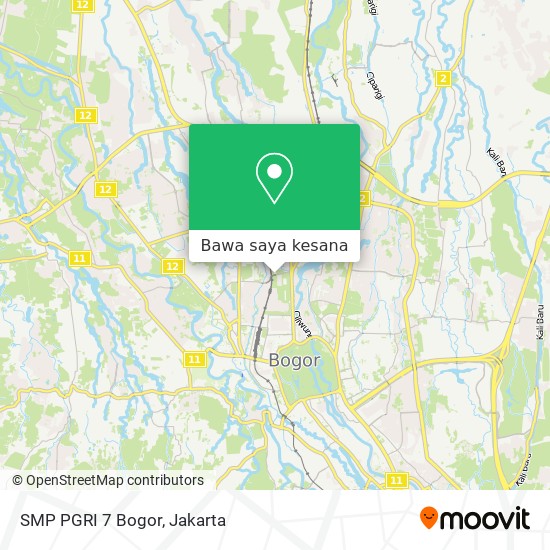 Peta SMP PGRI 7 Bogor