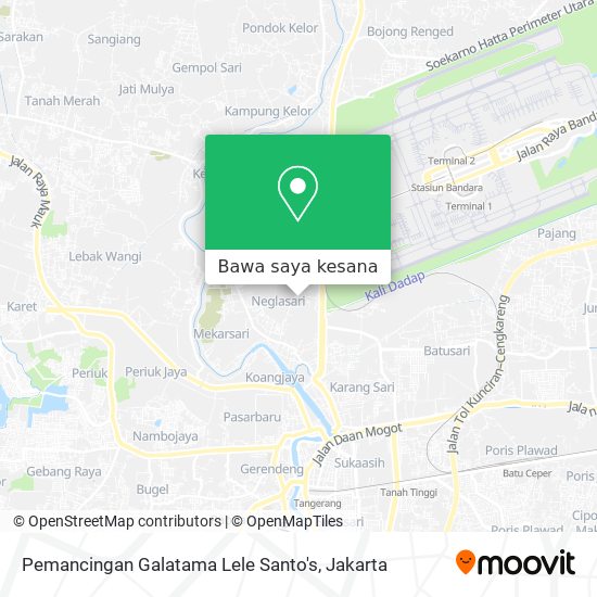 Peta Pemancingan Galatama Lele Santo's