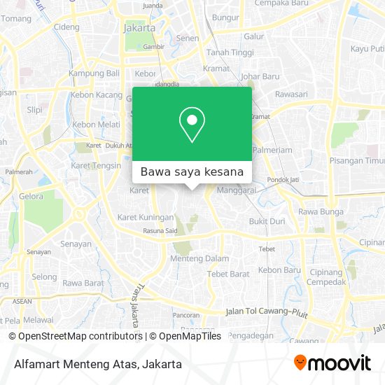 Peta Alfamart Menteng Atas