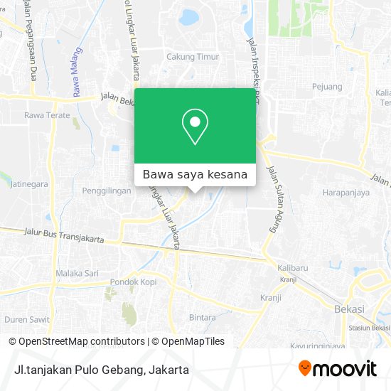 Peta Jl.tanjakan Pulo Gebang