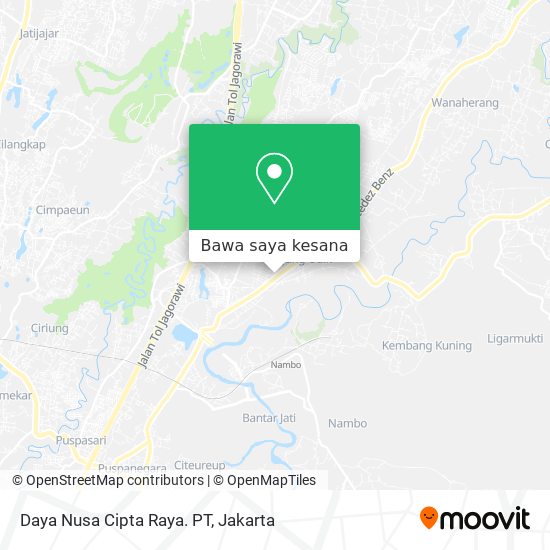 Peta Daya Nusa Cipta Raya. PT