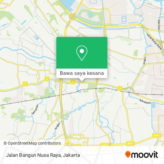 Peta Jalan Bangun Nusa Raya