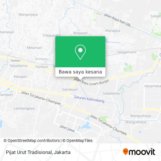 Peta Pijat Urut Tradisional