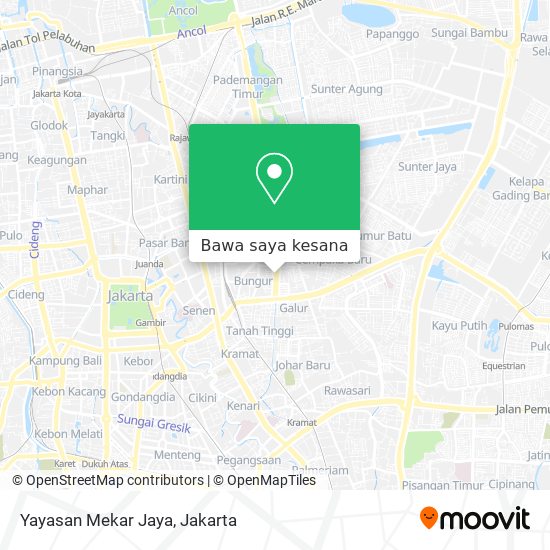 Peta Yayasan Mekar Jaya