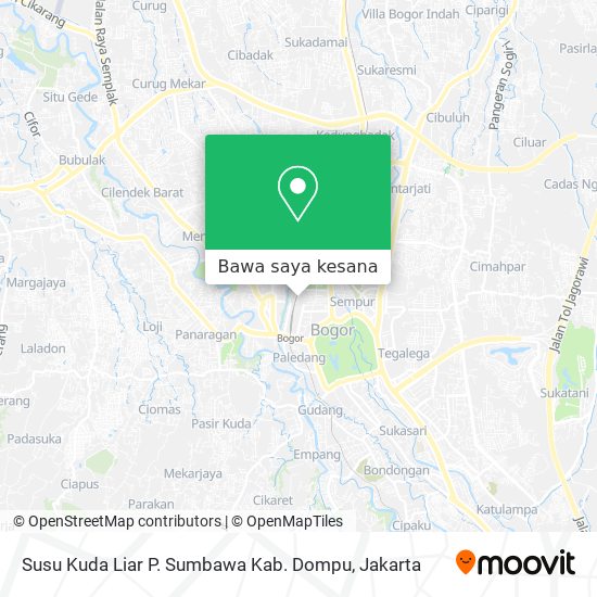 Peta Susu Kuda Liar P. Sumbawa Kab. Dompu
