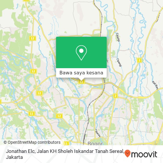 Peta Jonathan Elc, Jalan KH Sholeh Iskandar Tanah Sereal