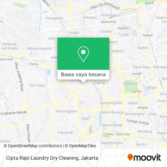 Peta Cipta Rapi Laundry Dry Cleaning