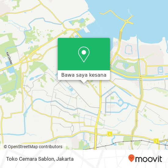 Peta Toko Cemara Sablon, Jalan Raya Menceng